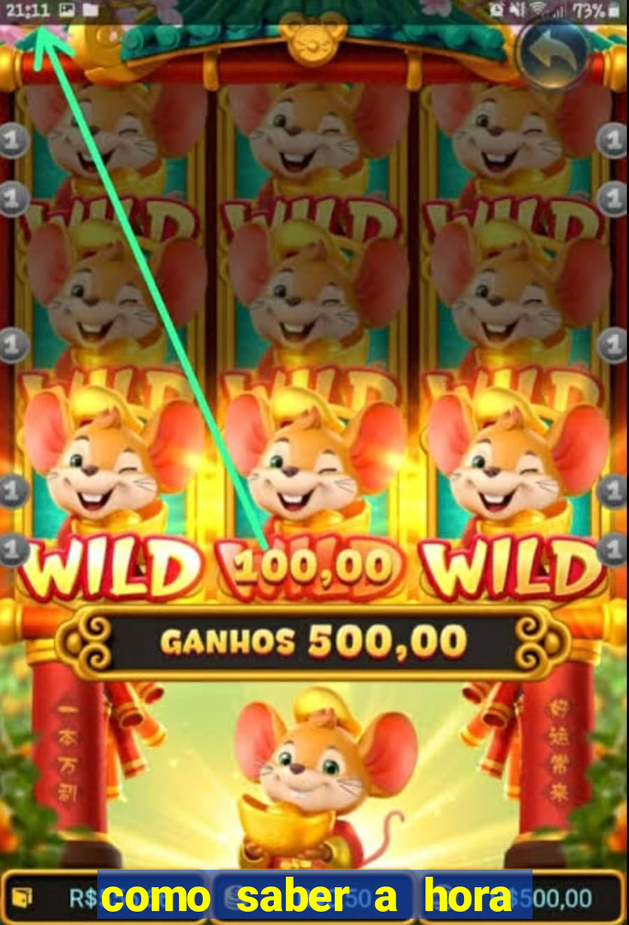 como saber a hora certa de jogar no tiger fortune